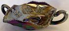 Fenton Butterfly Carnival Plum Nappy