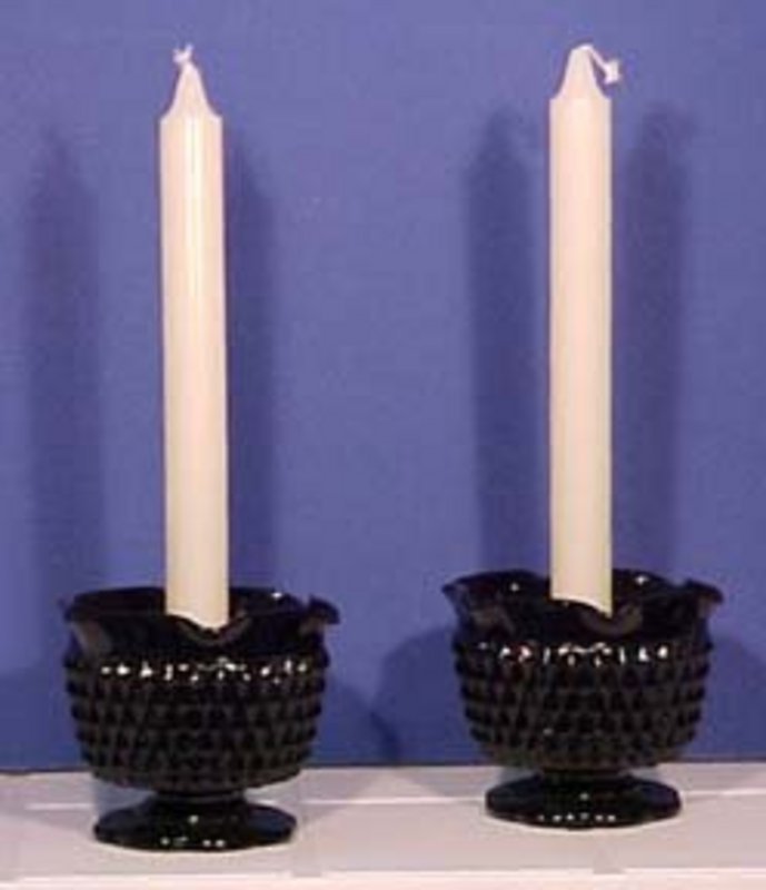 Westmoreland Sawtooth Candle Holders, Black
