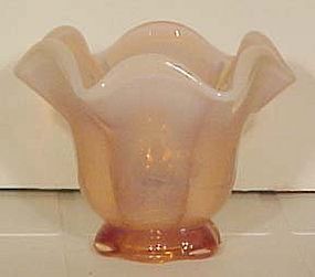 Duncan & Miller Pink Opalescent Canterbury Footed Vase