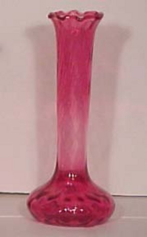 Pilgrim Cranberry Bud Vase