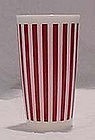 Hazel Atlas Red Candy Striped Tumbler