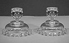 Imperial Candlewick Single Candlesticks (#170)