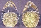 Egg Artglass Paperweight - Controlled Bubble