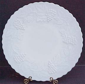 Imperial Grape Dinner Plate, Milkglass