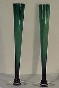 Tiffin Kilarney Green 10.5" Bud Vase
