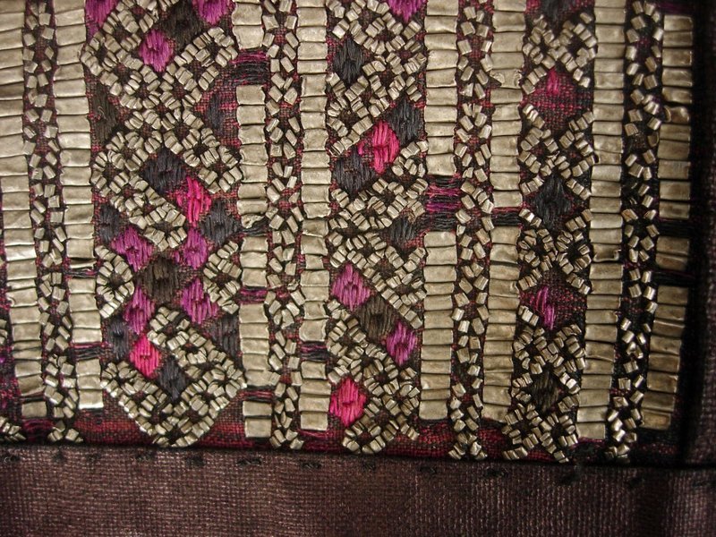 Jiupang Miao Tin Embroidered Panel