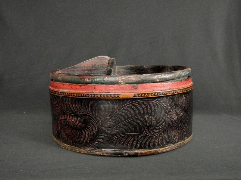 Cambodian Lacquer Betel Box