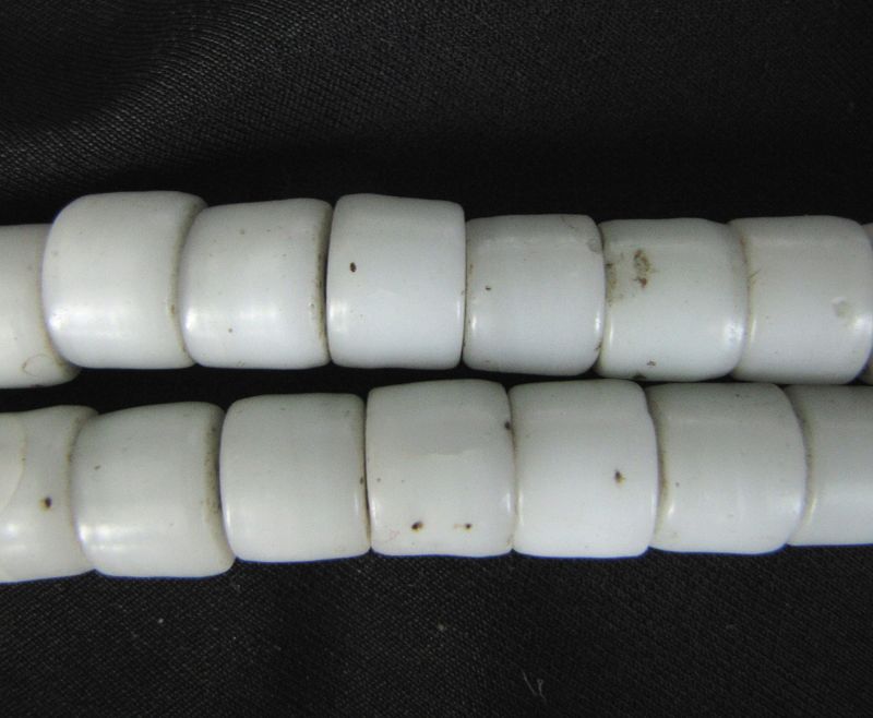 Nyishi White Glass Beads