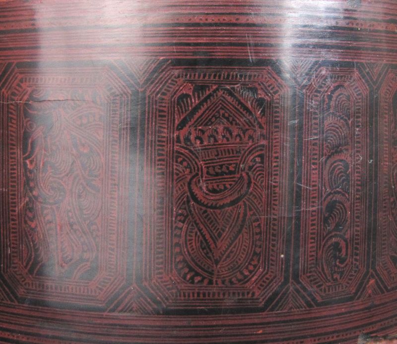 Antique Burmese Lacquer Box