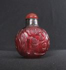 Red Glass Snuff Bottle