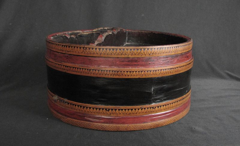 Cambodian Lacquer Betel Box