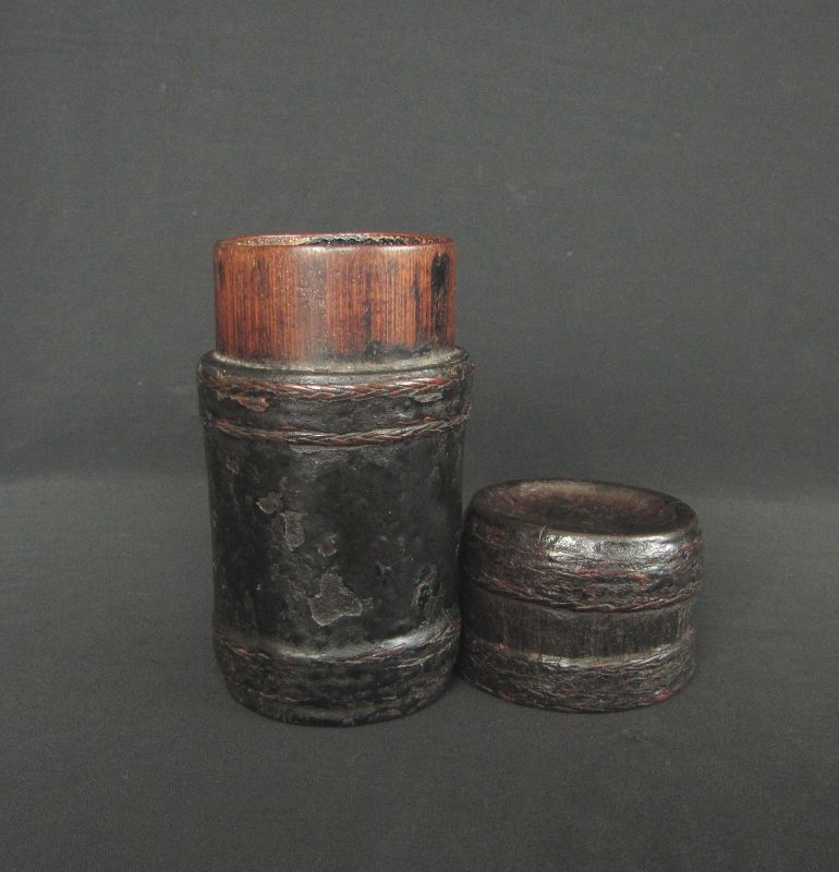 Northern Thai Bamboo Lacquered Box