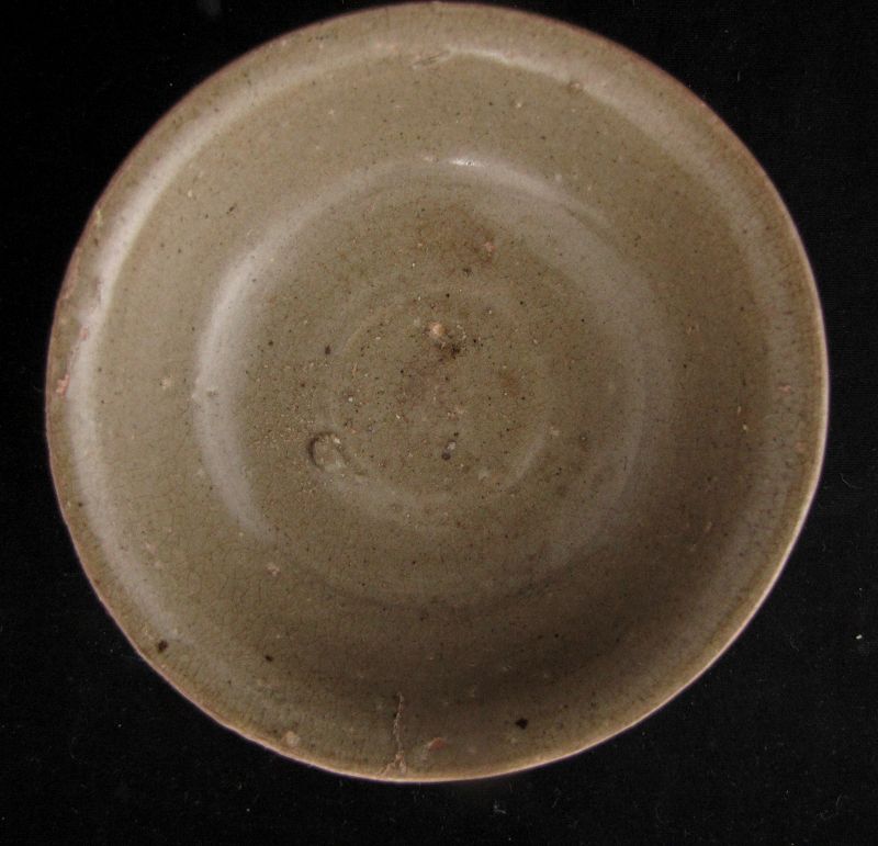 Ming or Yuan Celadon Stem Cup
