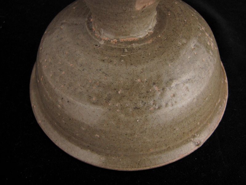 Ming or Yuan Celadon Stem Cup