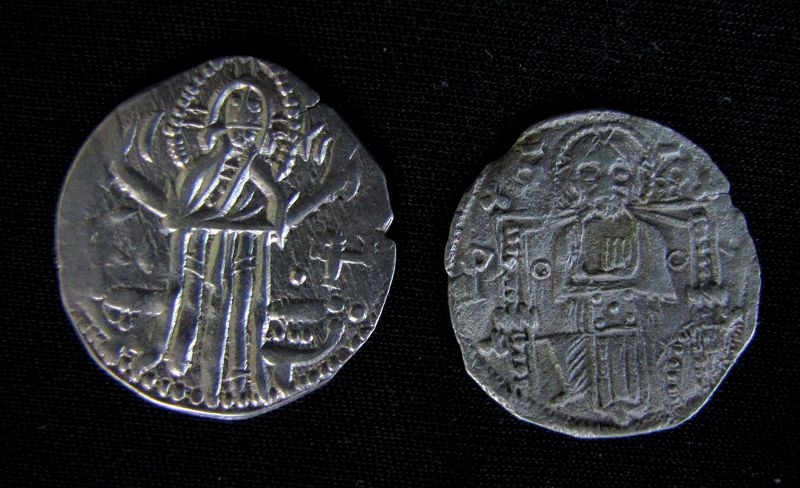 Two Medieval Bulgarian and Serbian Coins