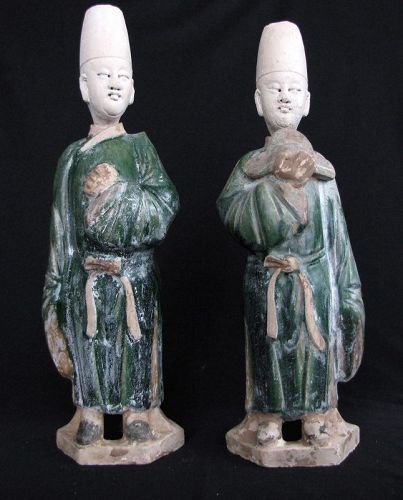 Pair of Ming Dynasty Courtiers