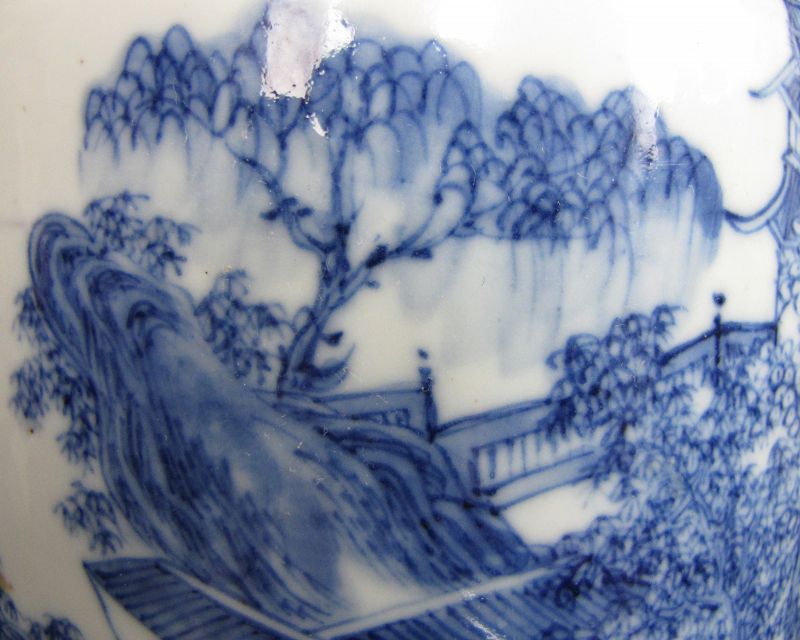 Qing Blue and White Porcelain Vase