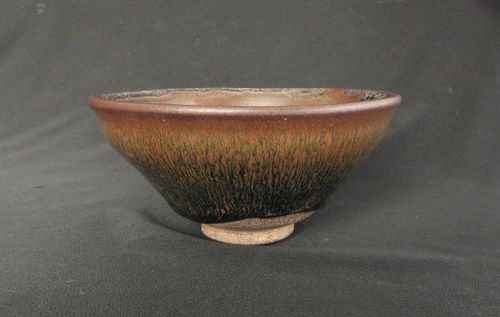 Temmoku Hare’s Fur Glazed Bowl