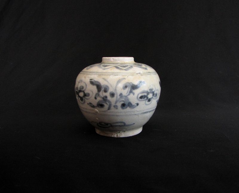 Annamese Blue and White Porcelain Jar