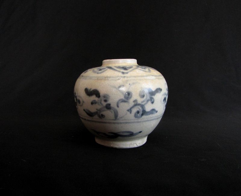 Annamese Blue and White Porcelain Jar