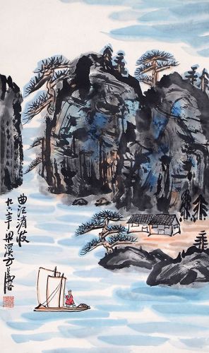 Fang  Zhaoling 方召麐 Seascape and Mountains