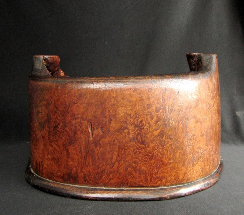 Japanese Burlwood Tea Tray