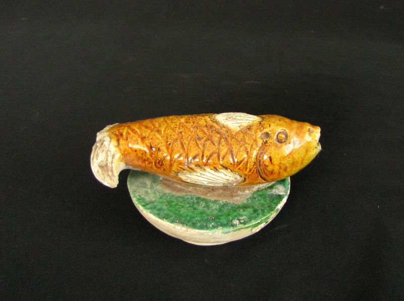 Ming Dynasty Sancai Glazed Fish 1- free shipping!