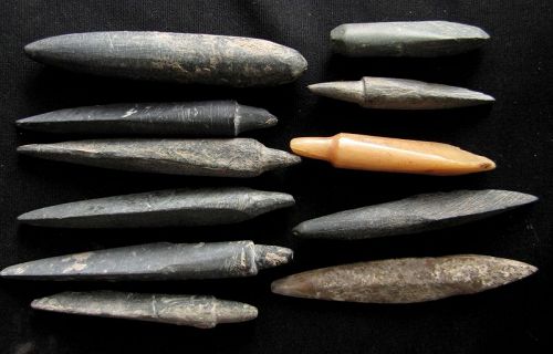 Chinese Neolithic Longshan Stone Projectile Points 龙山文化: Free shipping