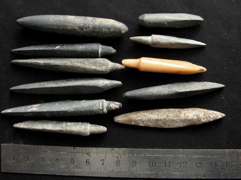 Chinese Neolithic Longshan Stone Projectile Points 龙山文化: Free shipping