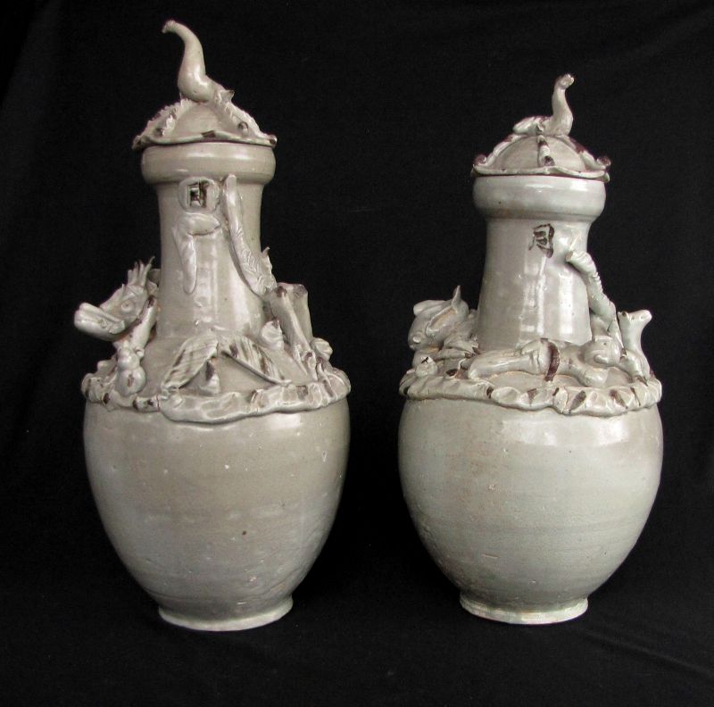 Qingbai Funerary Jars: Reduced from $1200 to $600- half off