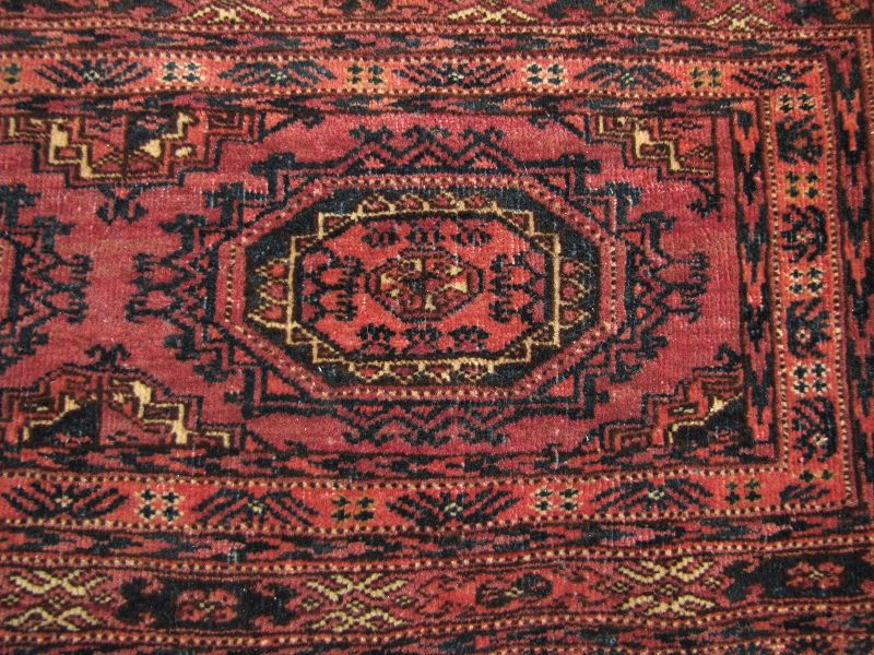 Small Antique Turkmen Rug