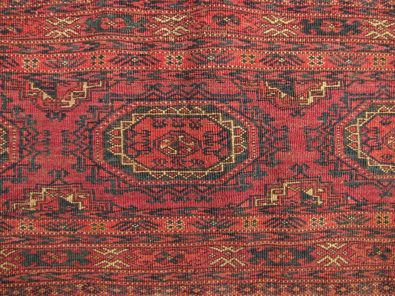 Small Antique Turkmen Rug