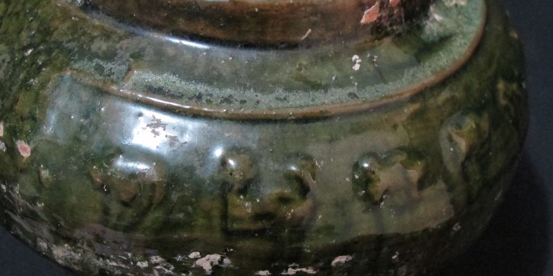 Han Dynasty Green Glazed Jar: Free Shipping