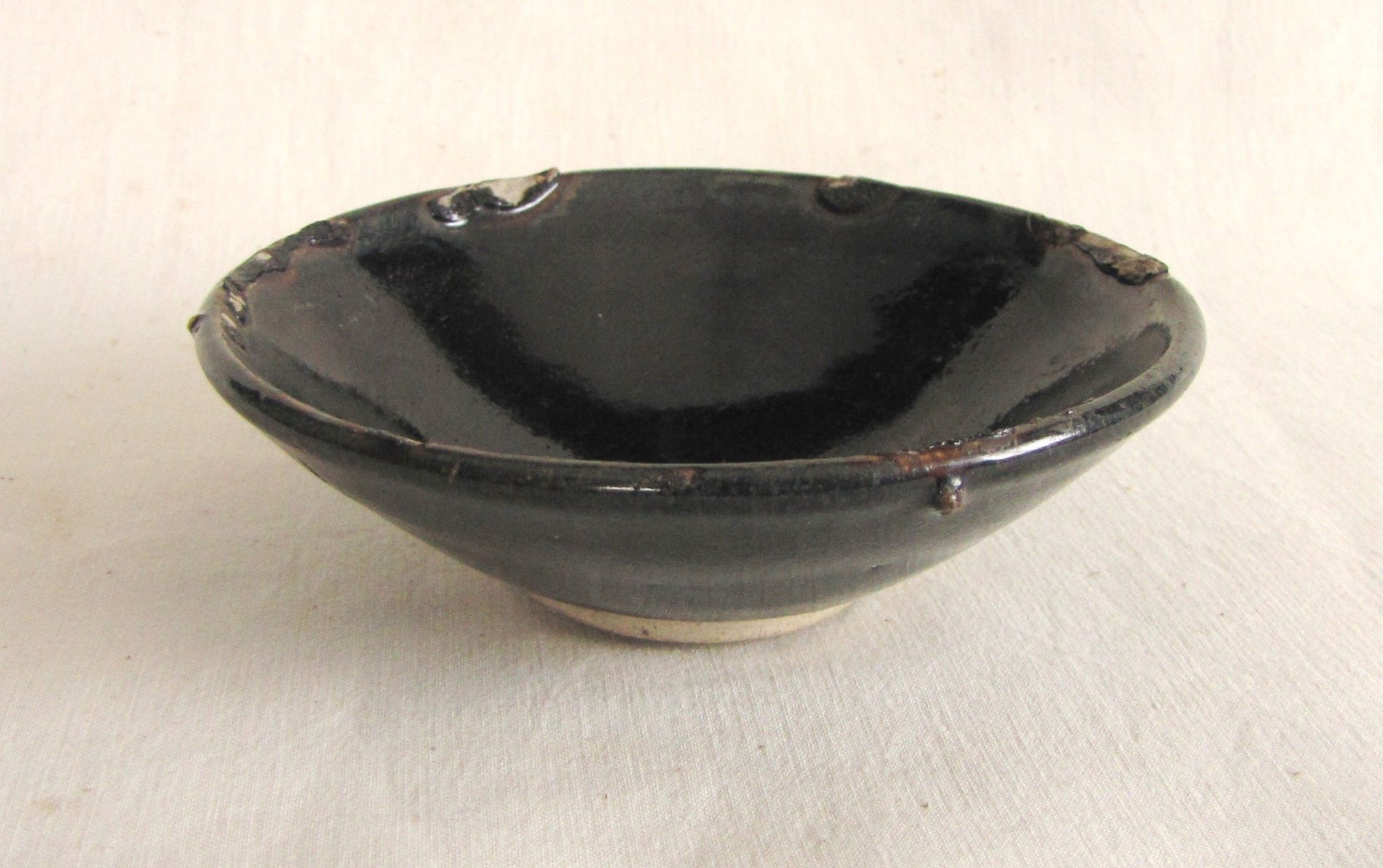 Lacquer Black Northern Song Cizhou Bowl 磁州窯 Free Shipping