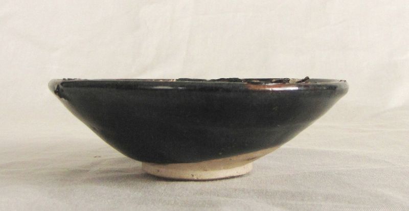 Lacquer Black Northern Song Cizhou Bowl 磁州窯 Free Shipping