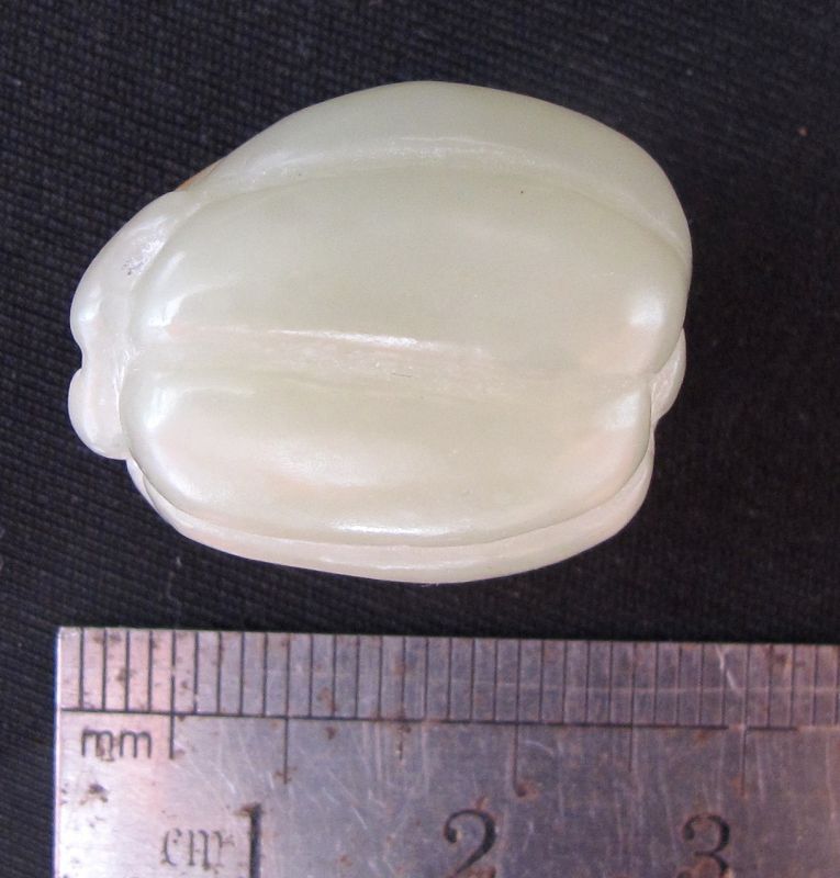 Four White Jade Toggles: free shipping