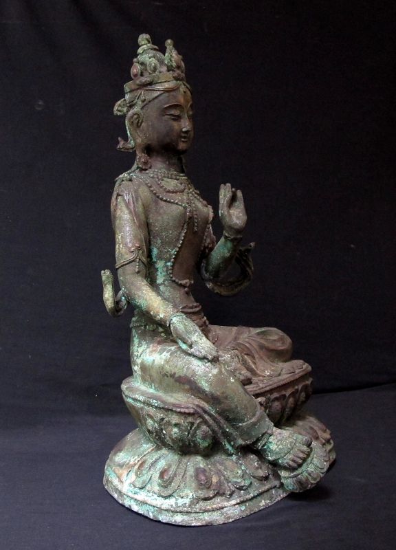 Ming Style Bronze Tara: Free Shipping