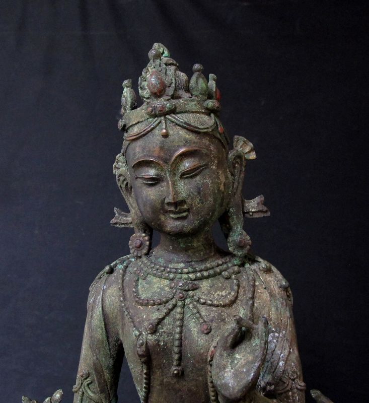 Ming Style Bronze Tara: Free Shipping