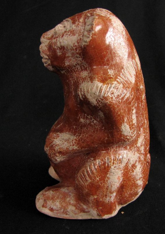 Han Dynasty Amber Glazed Pottery Bears: free shipping