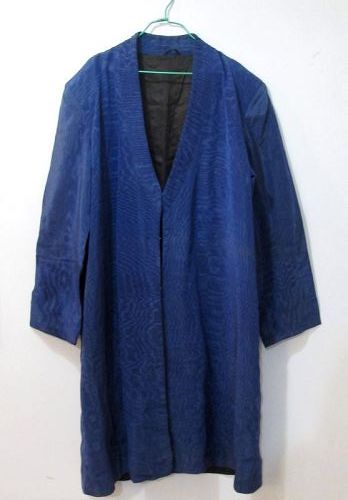 Vintage Moiré Silk Afghan Chapan: Free Shipping