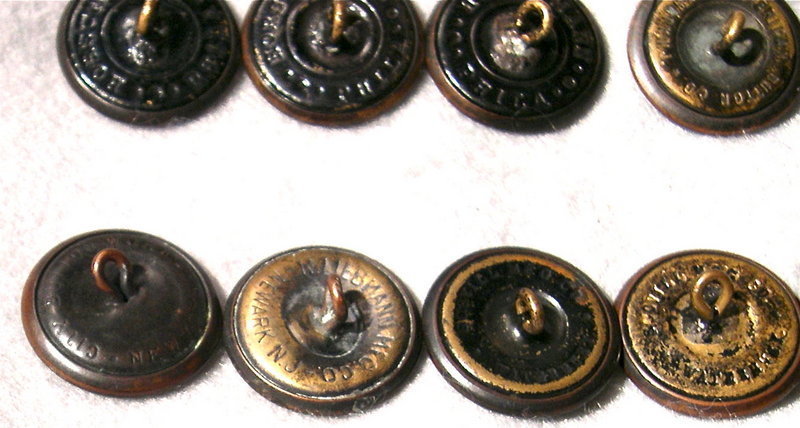 Vintage 12 WWI or WWII Lg. Military Uniform Eagle Buttons