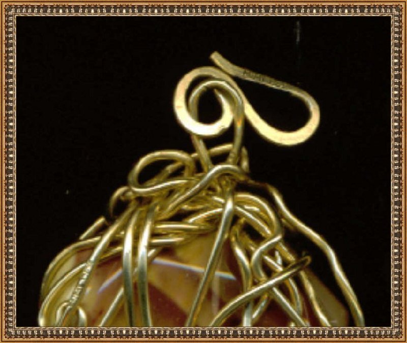 Signed 4 Piece Necklace Pendant Set Mookite &amp; Gems