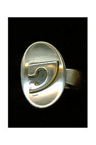 Vintage Modernist  Signed "Orb Sterling" Ring