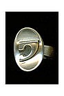 Vintage Modernist  Signed "Orb Sterling" Ring