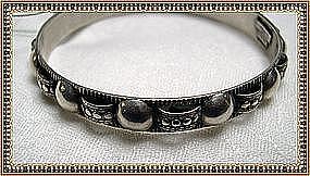 Vintage Peruzzi Sterling Silver Bangle Bracelet