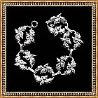 Vintage Art Deco Danecraft Acorn Link Bracelet