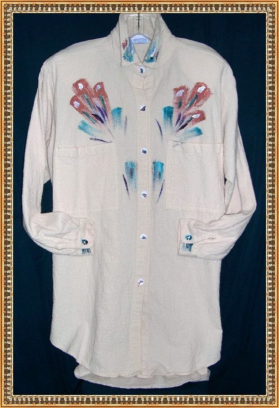 Linen Taupe Jacket Blazer Embellished Fabric Fiber Art