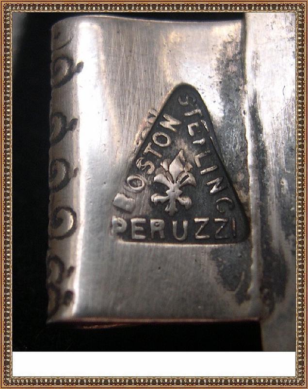 Vintage Gino M Peruzzi Sterling Bracelet Figural Arts