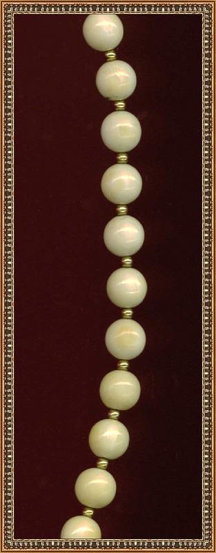 Vintage Carved Ivory Necklace Beads Dragon Clasp Hook