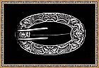 Vintage Antique Bold 72.8 Gram Unger Sterling Sash Pin C Catch